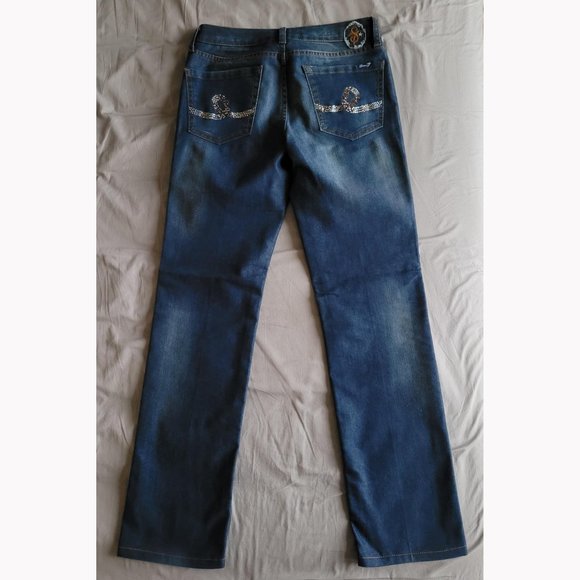 NWOT Seven7 Heidi Straight Leg Medium Wash Jeans (27) - Picture 4 of 12